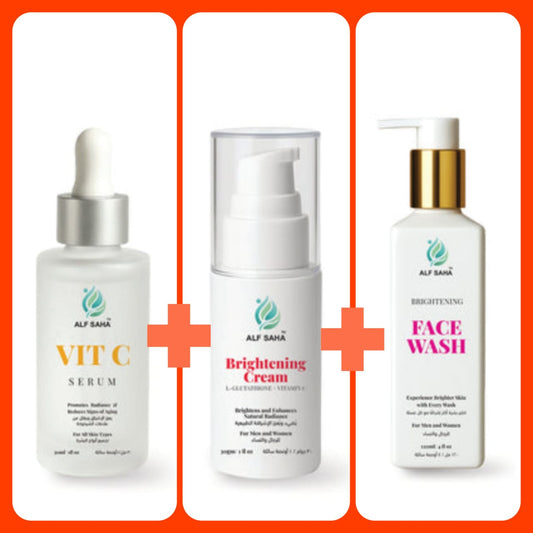VIT C serum + Brightening Cream + Brightening Face Wash