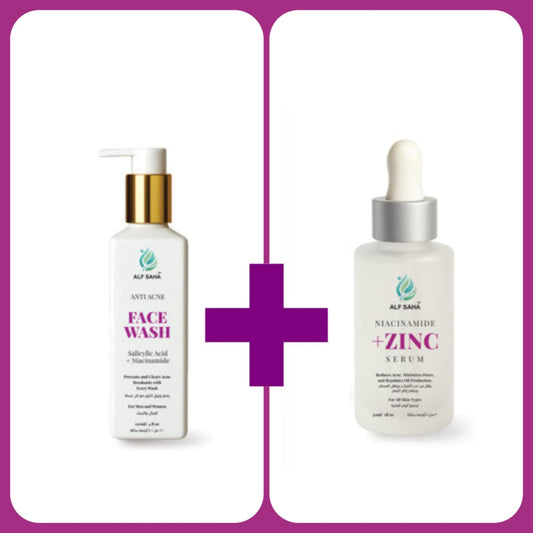 Anti Acne Face Wash + Niacinamide Zinc Serum